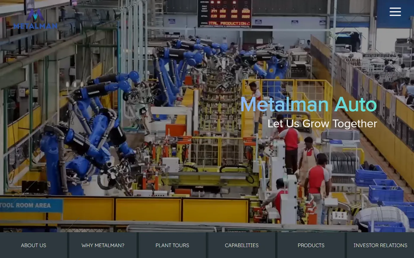 Metalman Auto website screenshot
